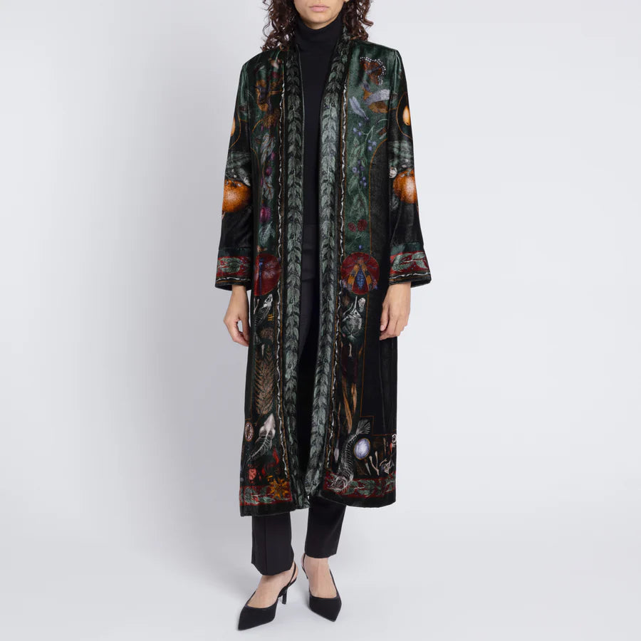 SABINA SAVAGE The Alligator's Empire Velvet Duster