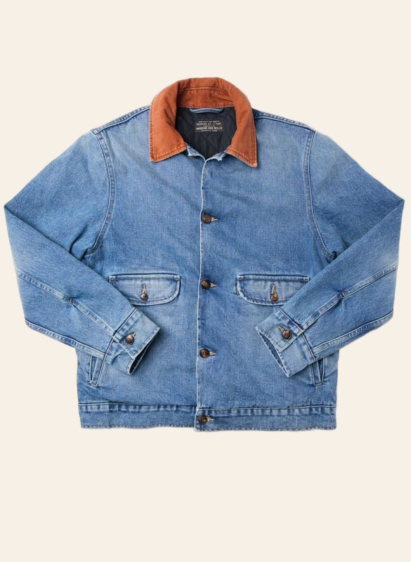 IMOGENE+ WILLIE Quilt Lined Washed Denim Chore Coat