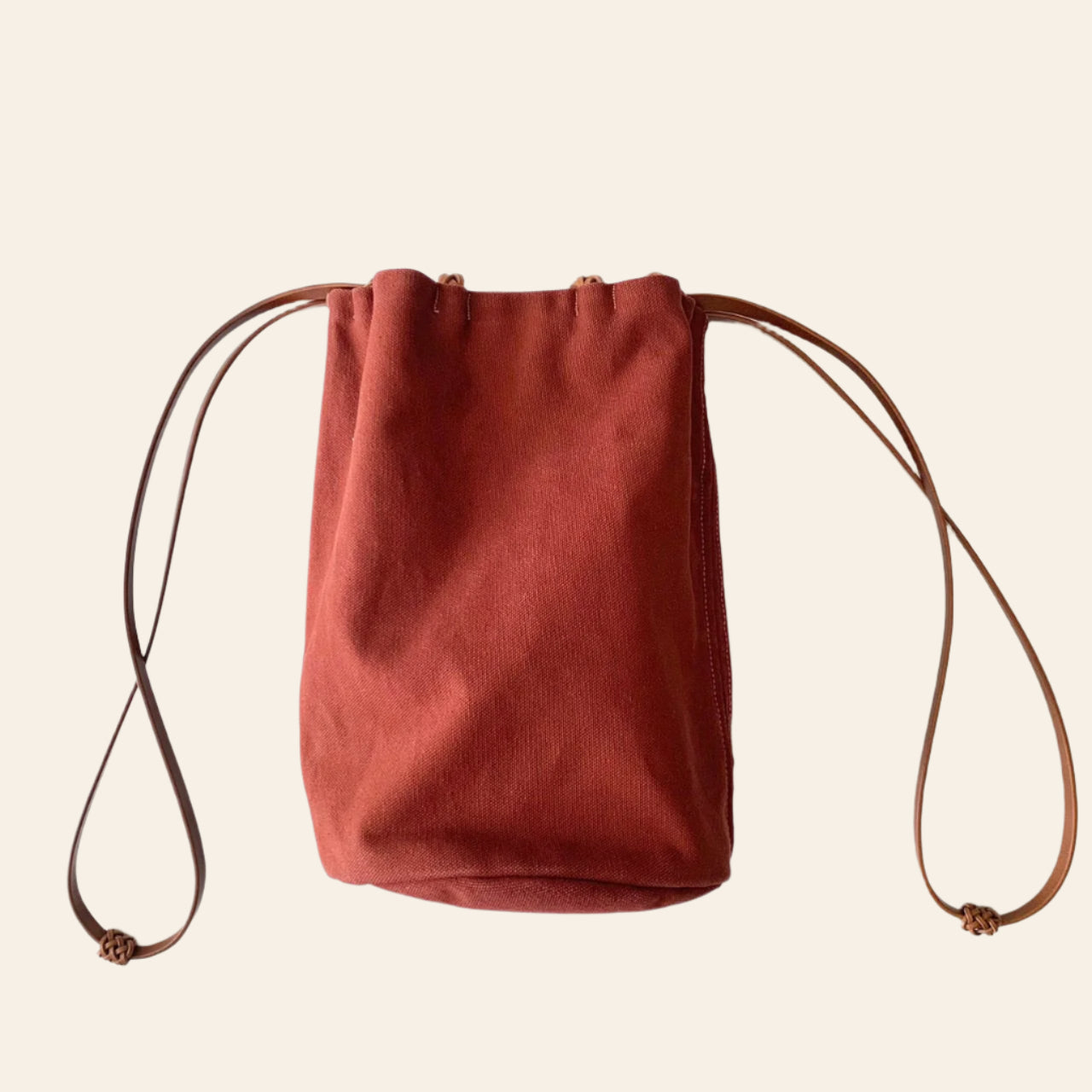 KAMARO'AN Naturally Dyed Bucket Drawstring Bag