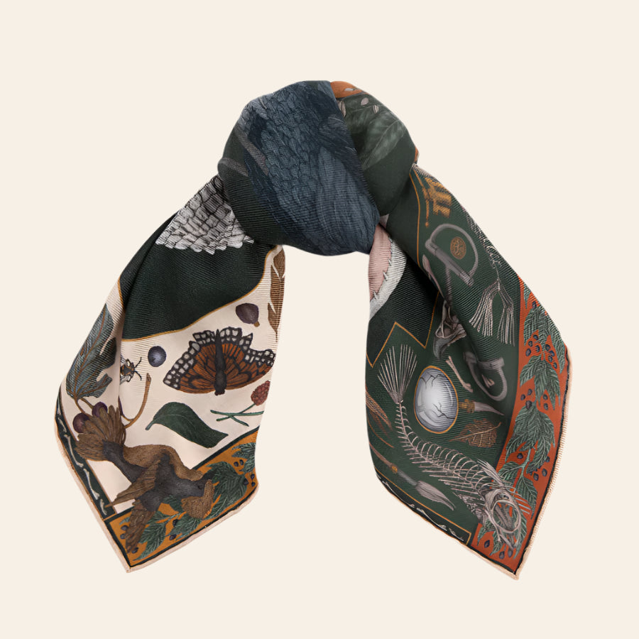 SABINA SAVAGE The Alligator's Empire Square Scarf