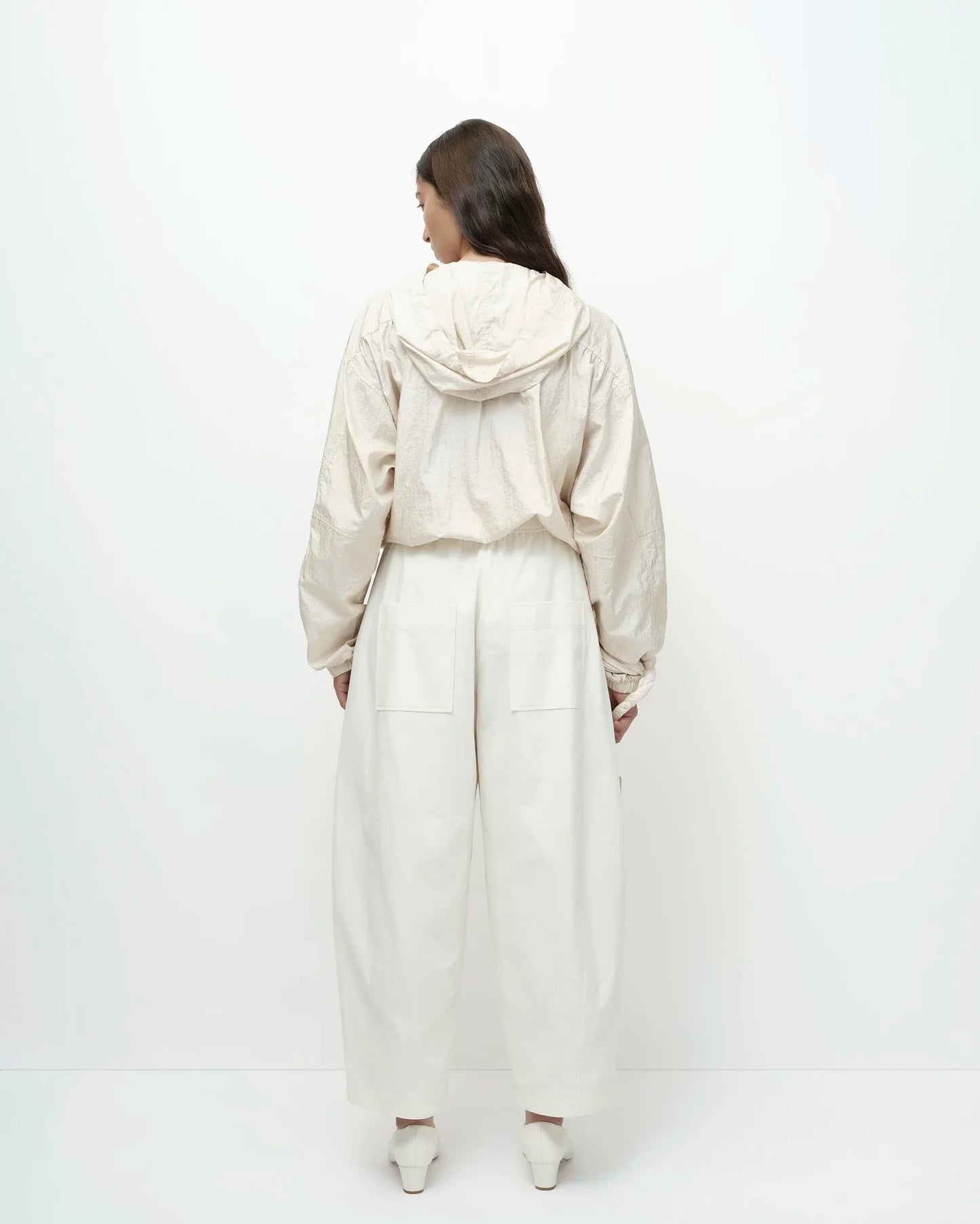 MIJEONG PARK Cream Cropped Balloon Pants