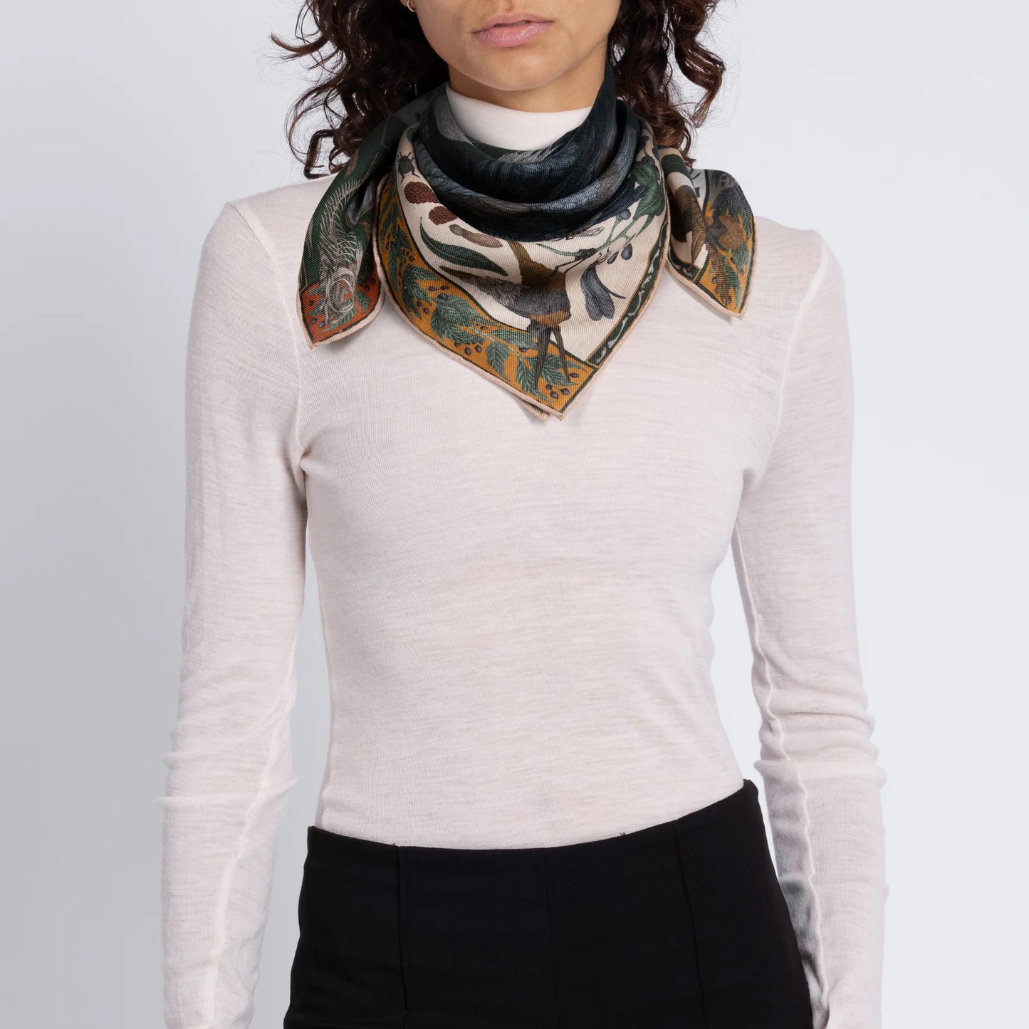 SABINA SAVAGE The Alligator's Empire Square Scarf