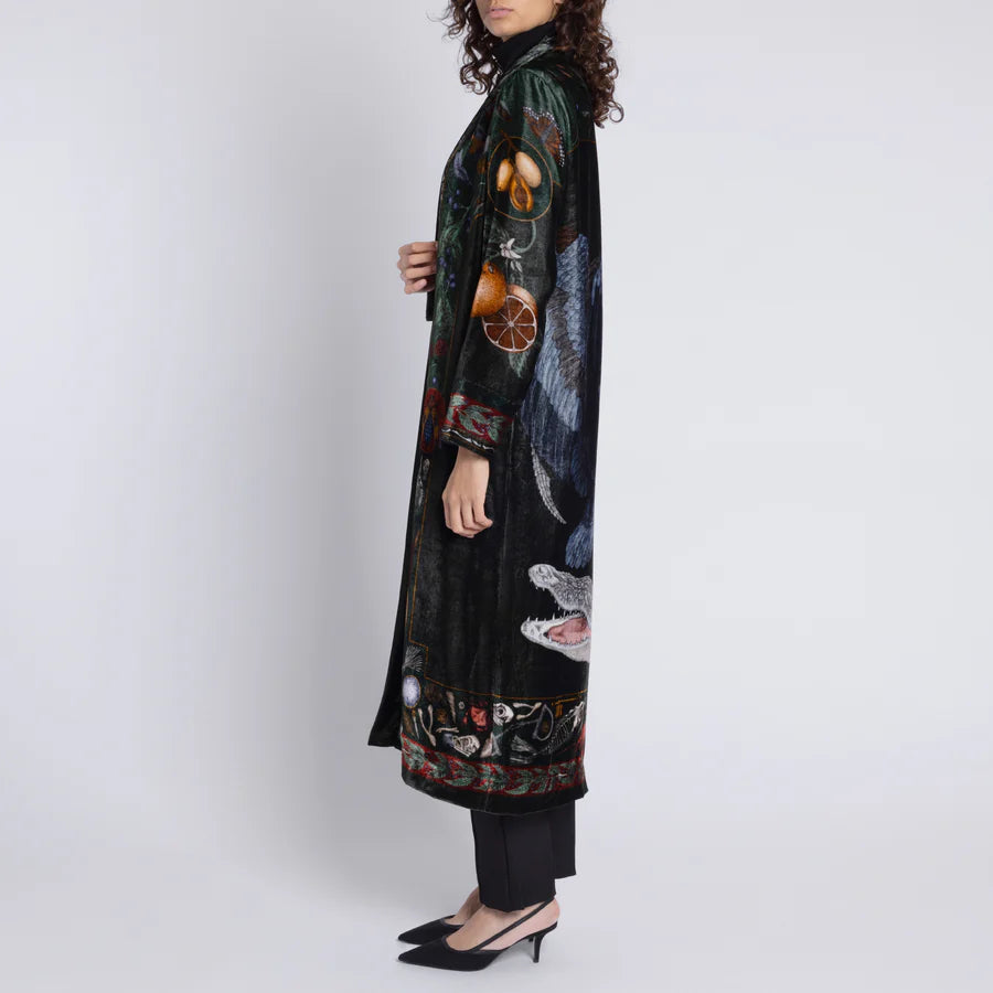 SABINA SAVAGE The Alligator's Empire Velvet Duster
