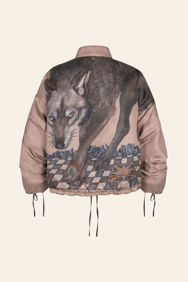 SABINA SAVAGE The Wolf You Feed Reversible Bomber Jacket