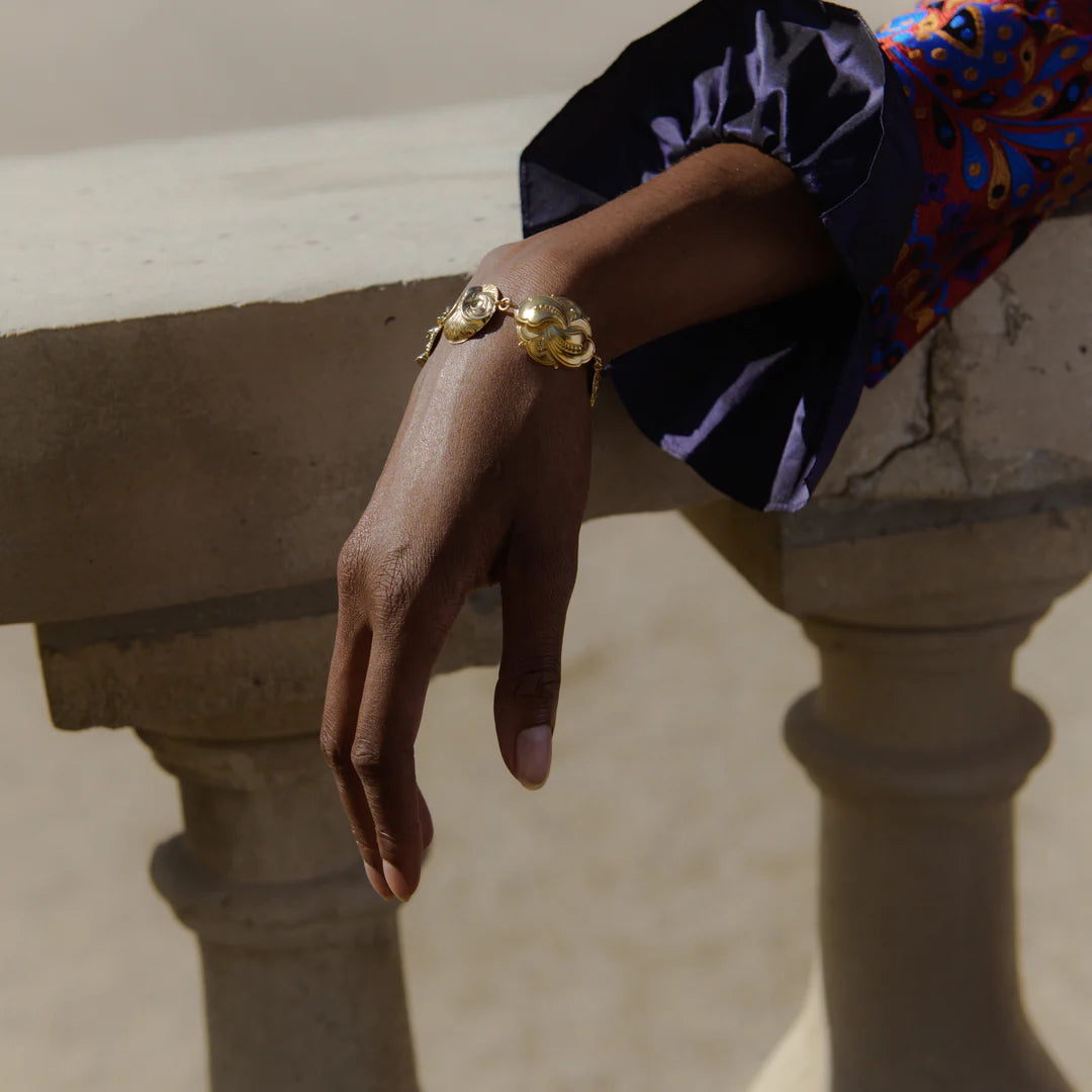 GRAINNE MORTON Owl & Cat Charm Bracelet