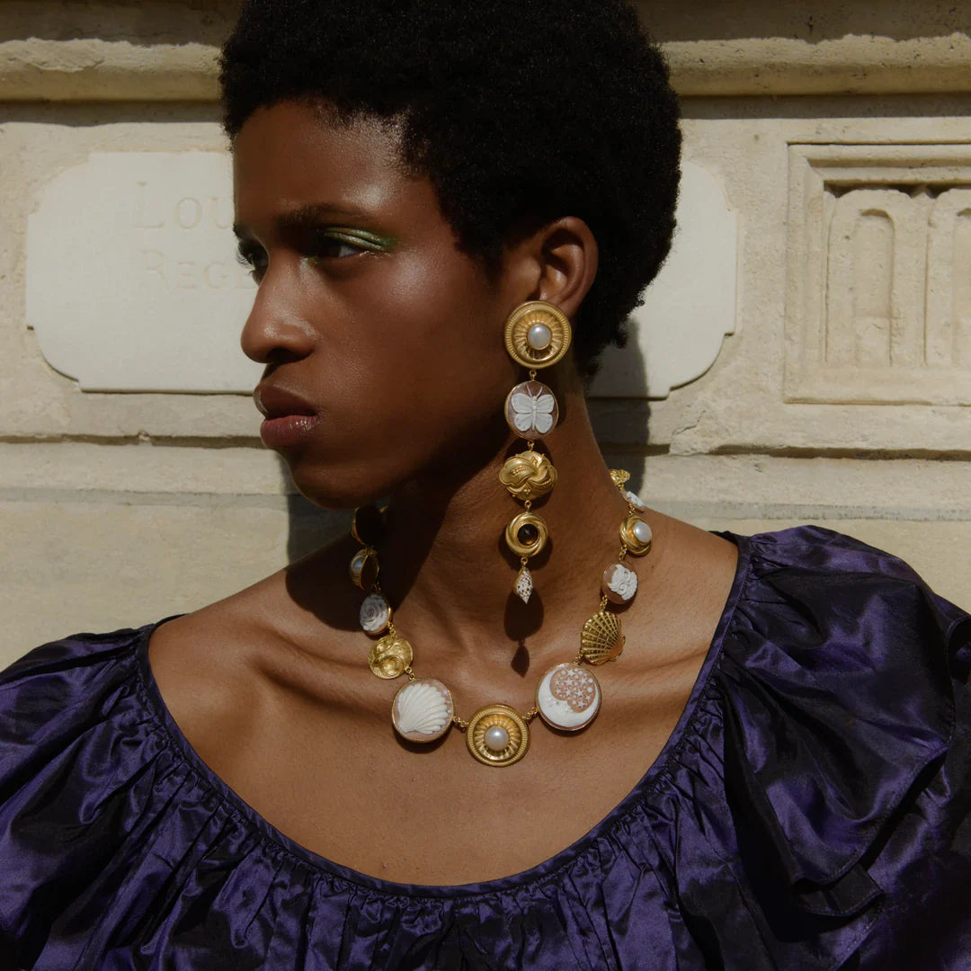 GRAINNE MORTON Butterfly & Sun Drop Earrings