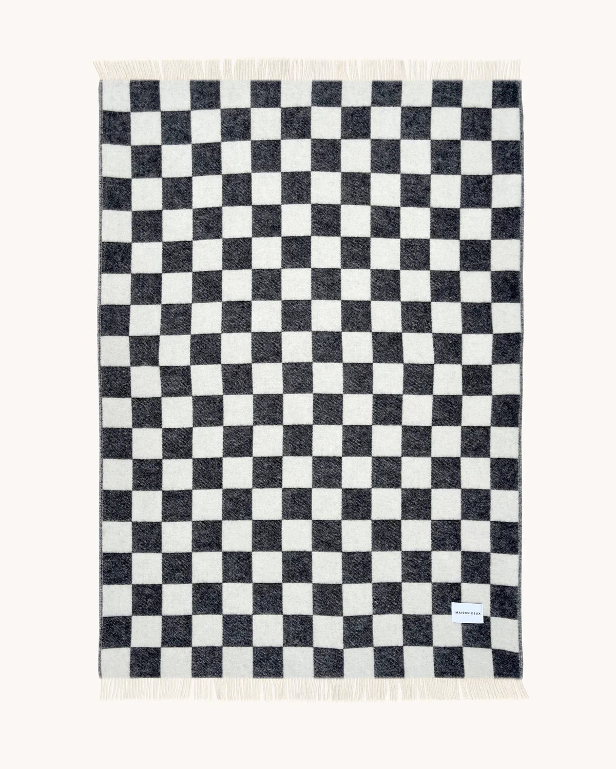 MAISON DEUX Checkered Blanket