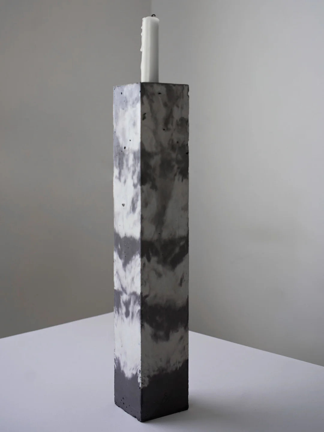 STUDIO BADGE Concrete Block Candleholder
