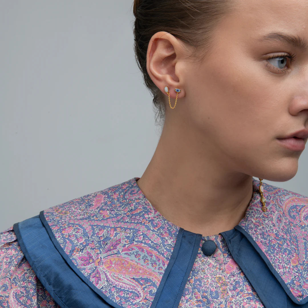 GRAINNE MORTON Double Eye Stud Earring Single