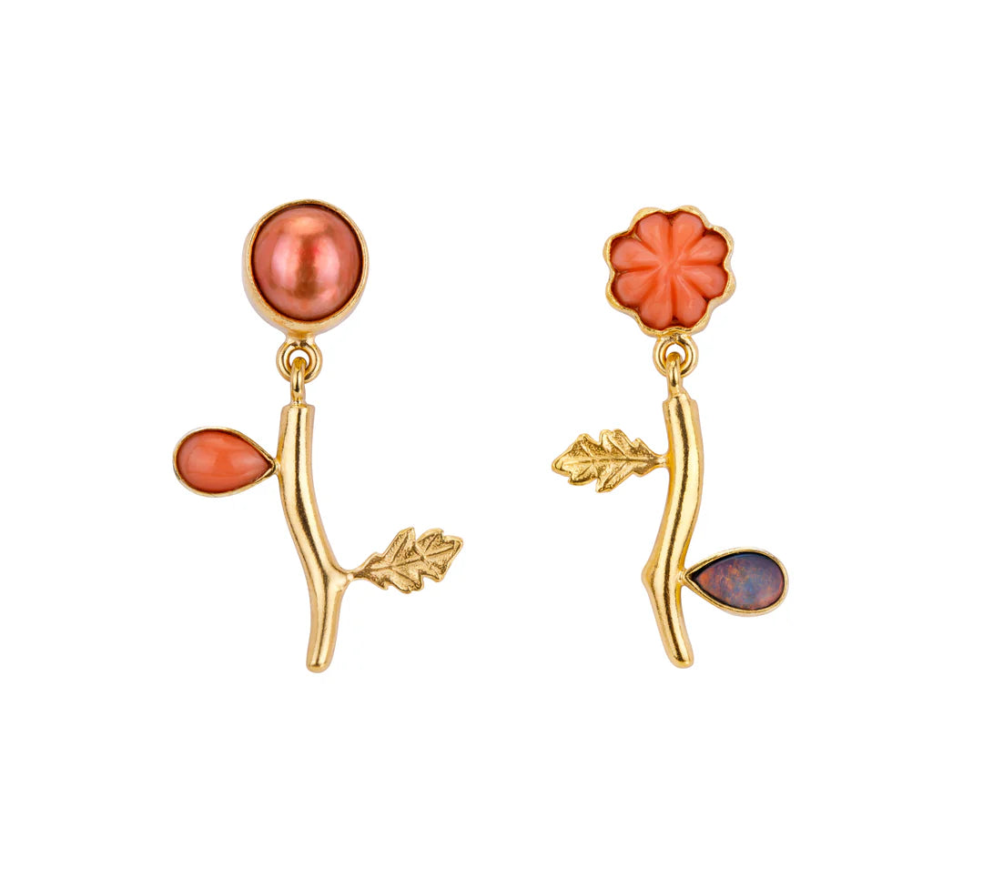 GRAINNE MORTON Flower Drop Earrings