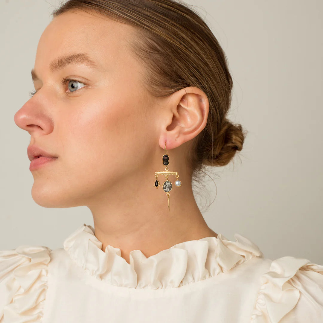 GRAINNE MORTON Victorian Pin Drop Earrings