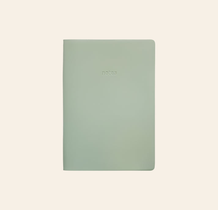GRY MATTR A5 Vegan Leather Notebook Moss