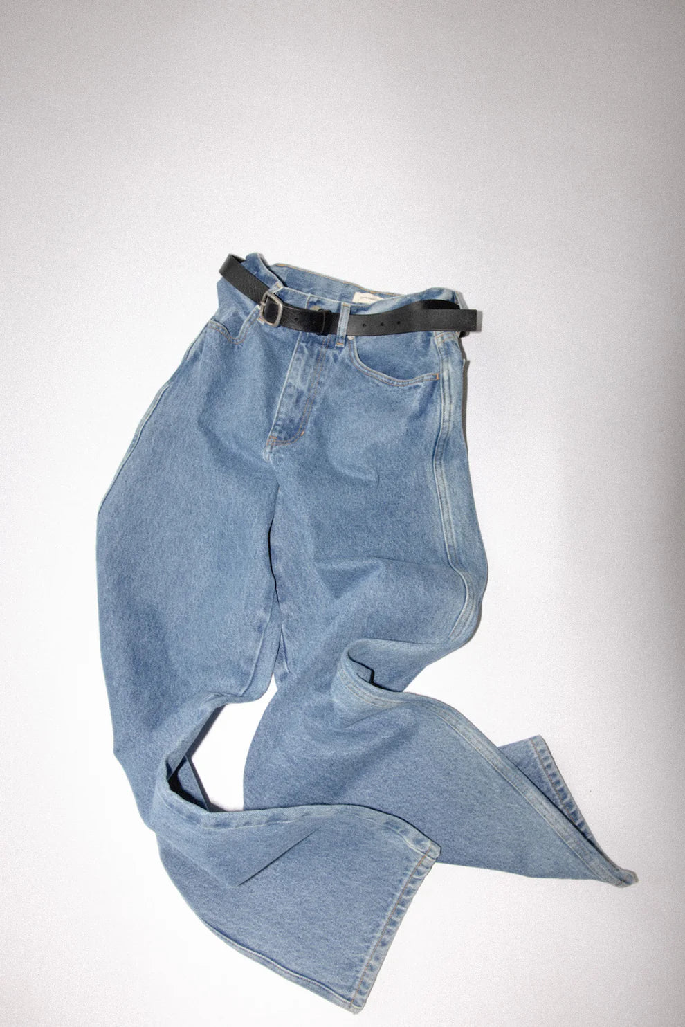 JAMES STREET 90s Washed Blue Baggy Jeans