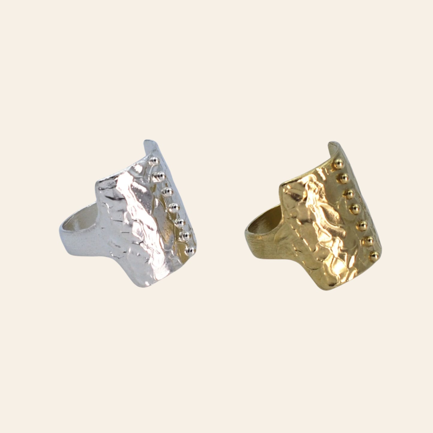 LINDSEY ALLEN Dotted Pavise Ring