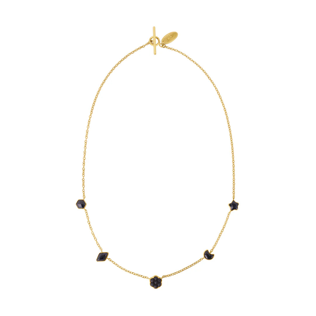 GRAINNE MORTON Five Mini Charm Necklace