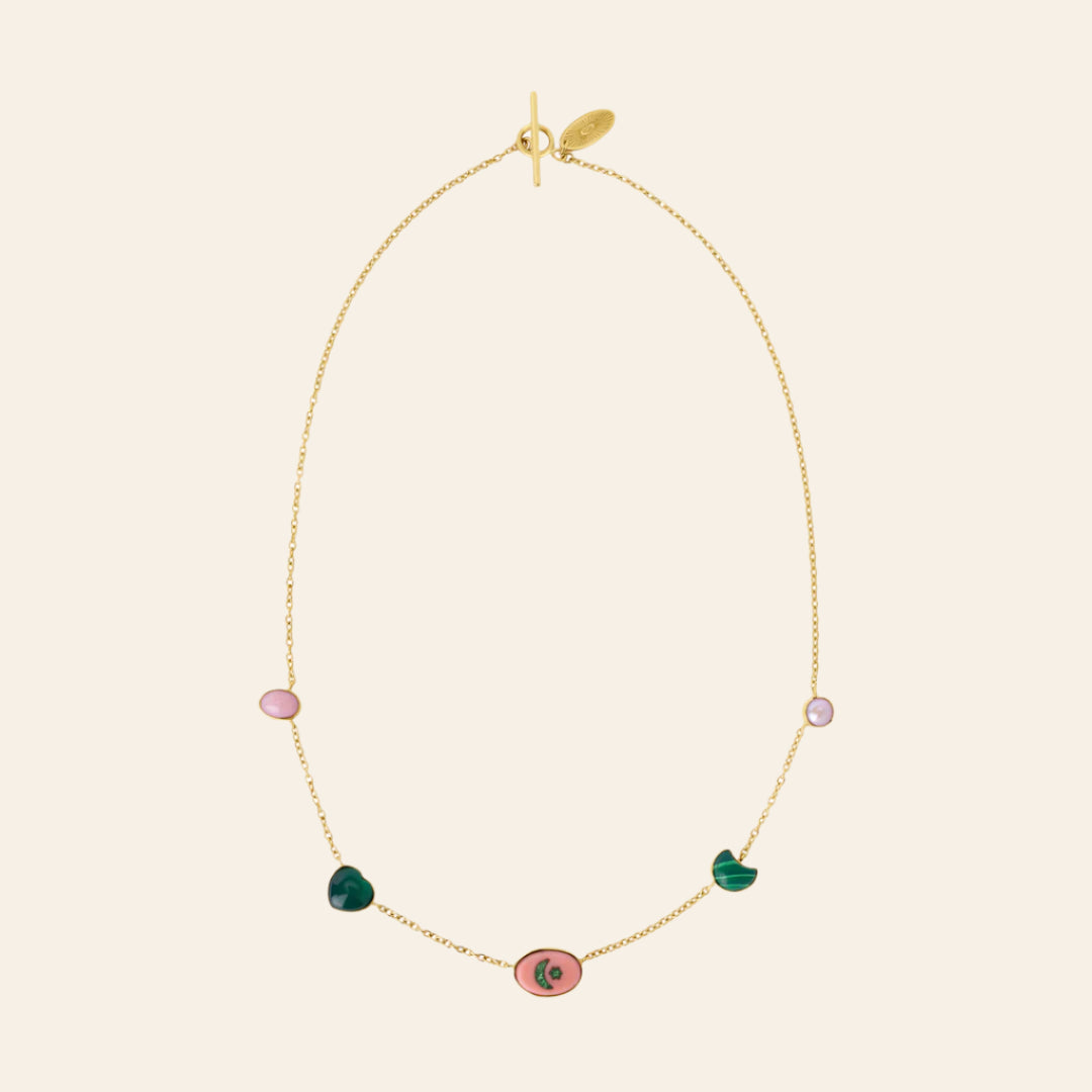 GRAINNE MORTON Five Mini Charm Necklace