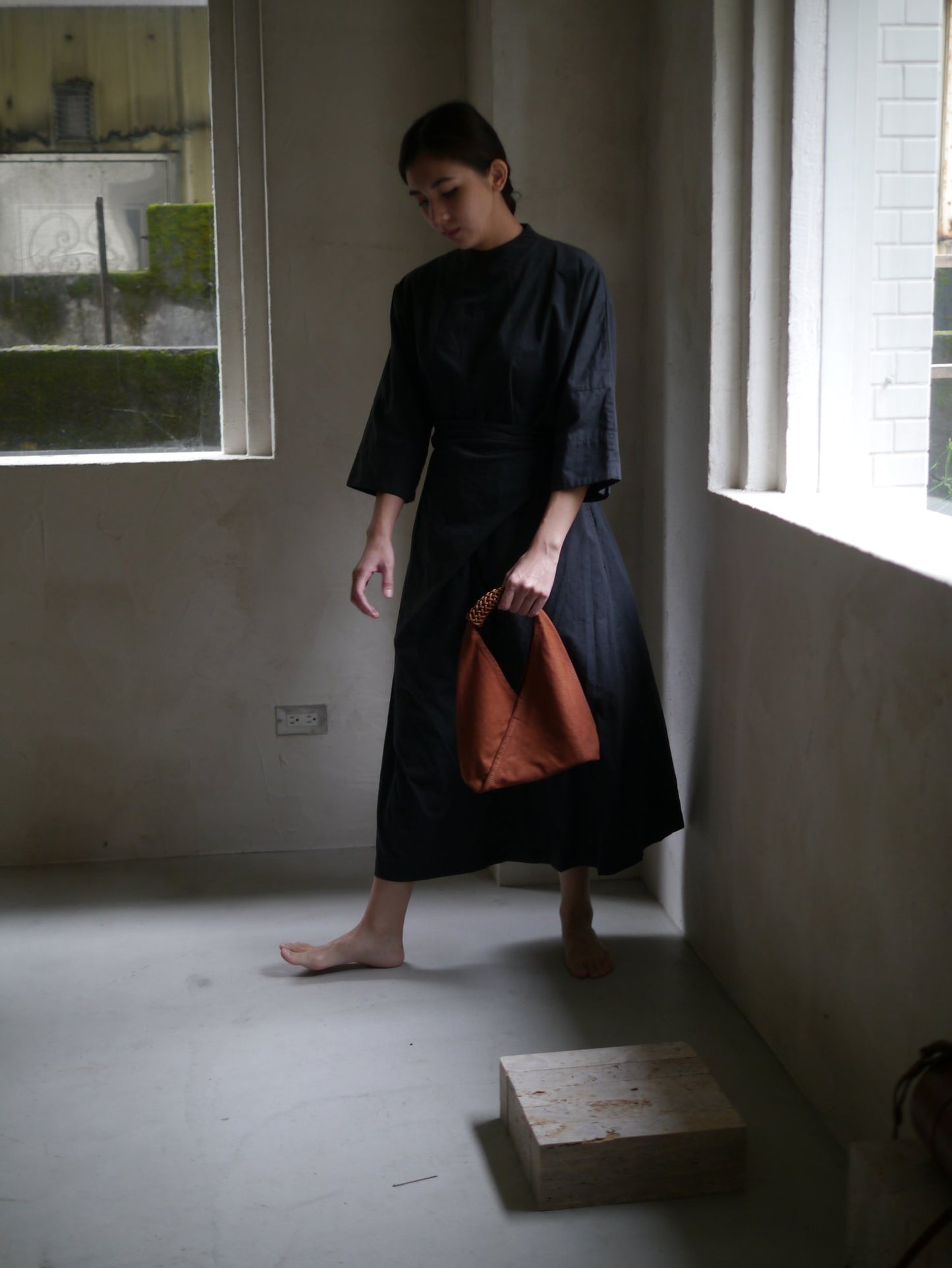 KAMARO'AN Naturally Dyed Triangle Bag 36