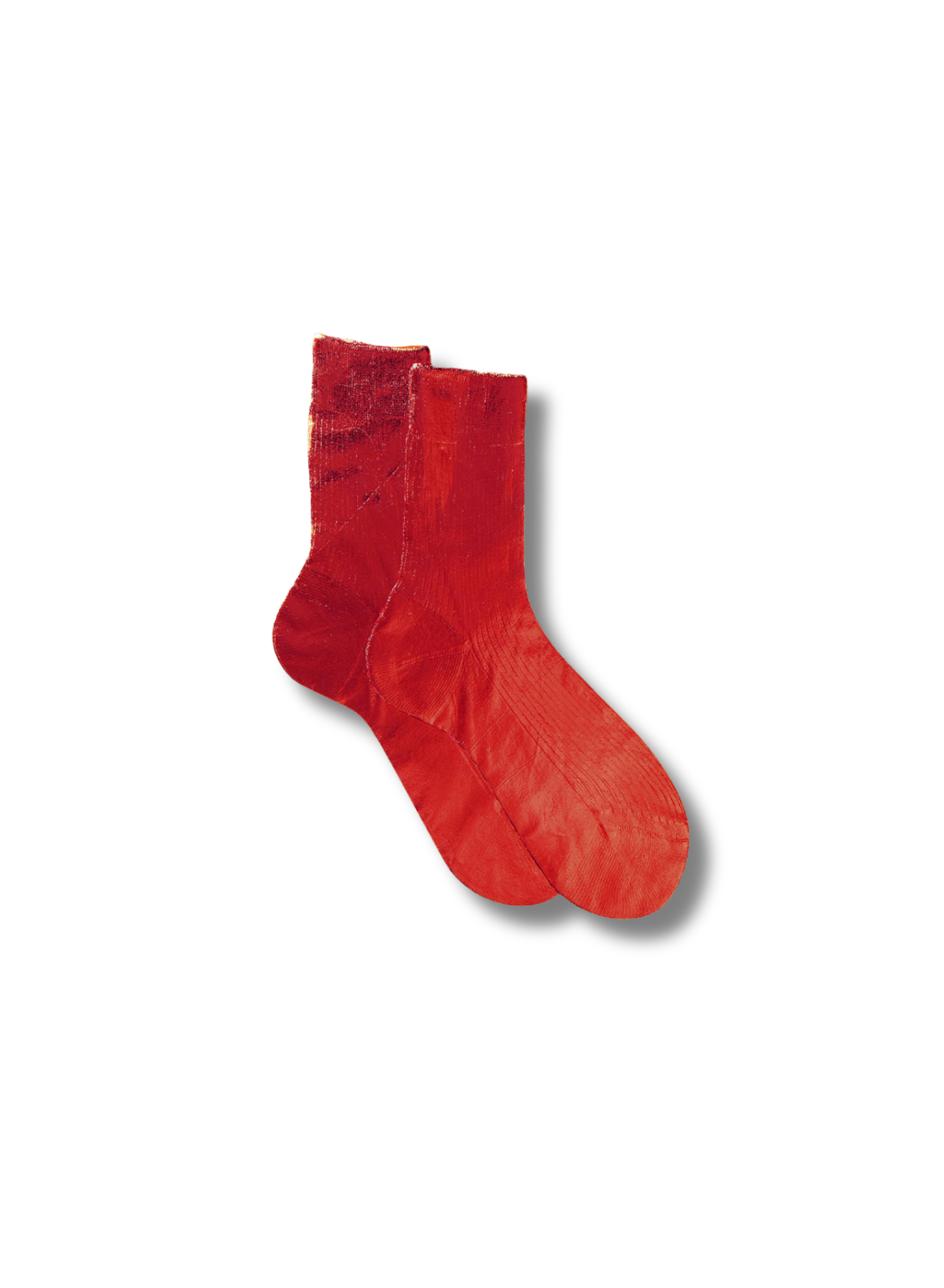 MARIA LA ROSA One Ribbed Laminated Socks