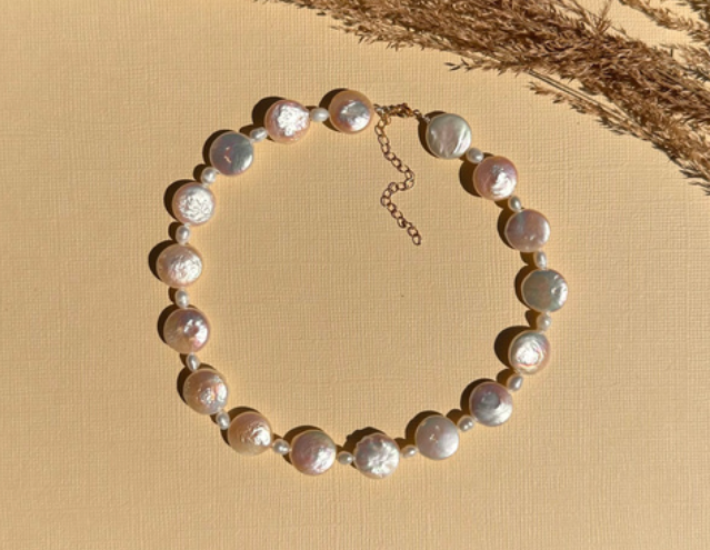 DREAMBOX Pearl Coin Collar