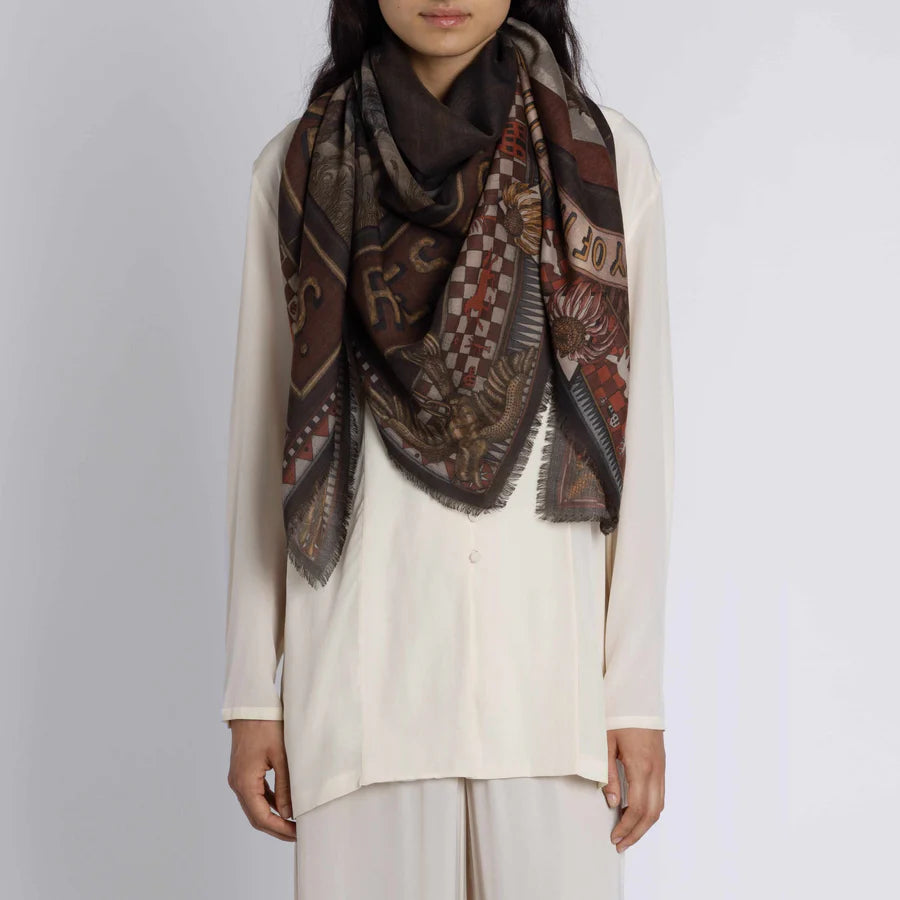 SABINA SAVAGE Secrets of the Bison Wool Scarf