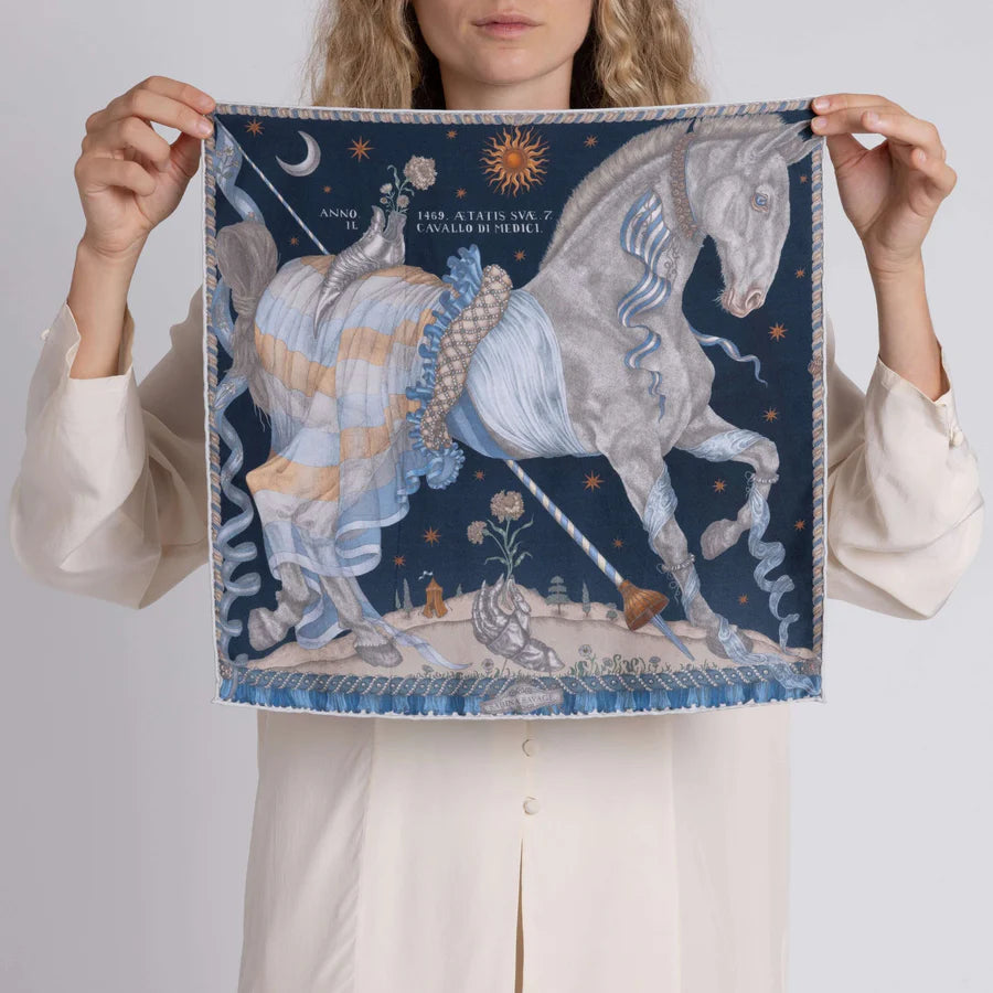 SABINA SAVAGE The Celestial Steed Silk Scarf
