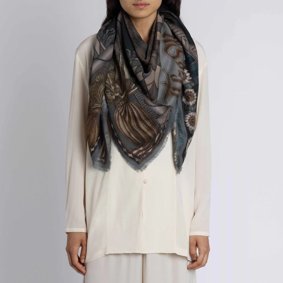 SABINA SAVAGE The Wolf You Feed Wool Scarf