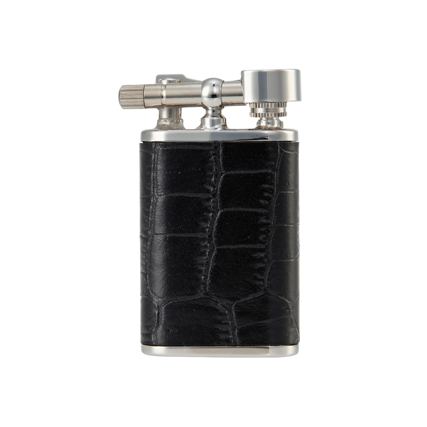 TSUBOTA PEARL Nb Petrol Croco Embossed Leather Lighter