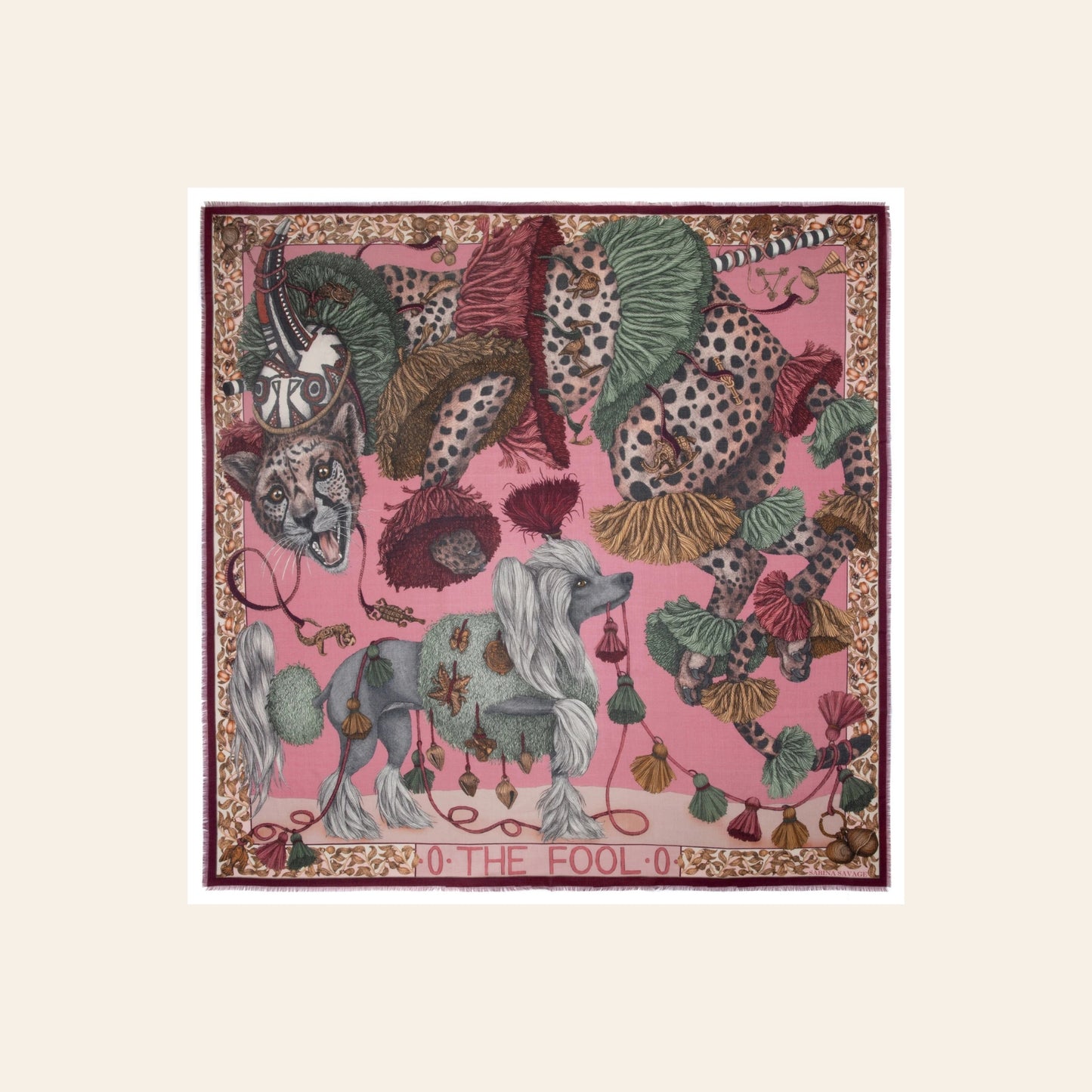 SABINA SAVAGE The Fool Square Scarf