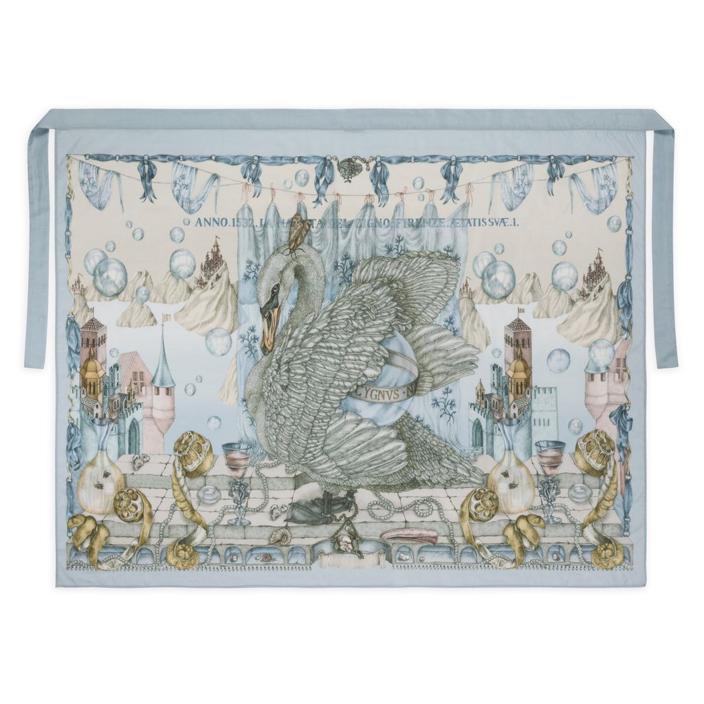 SABINA SAVAGE The Glass Swan Cotton Silk Pareo