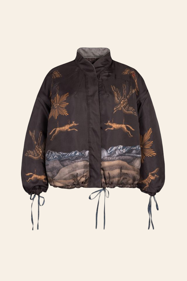 SABINA SAVAGE Secrets of the Bison Reversible Bomber Jacket