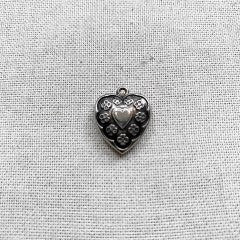 VINTAGE Sterling Heart Charm