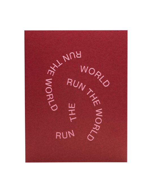 SHORT TALK Run the World Card