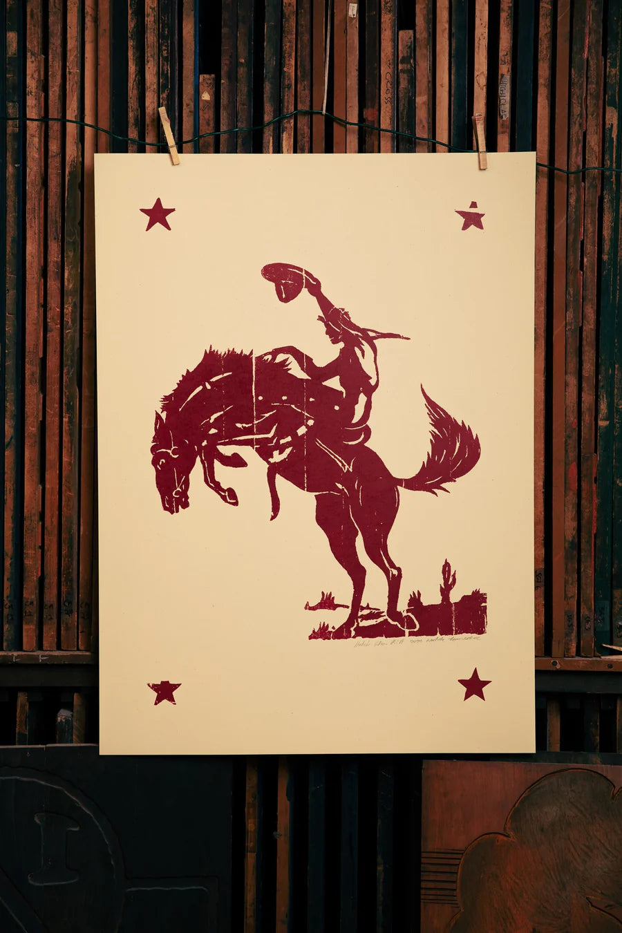 HATCH SHOW PRINT Red Rodeo Print