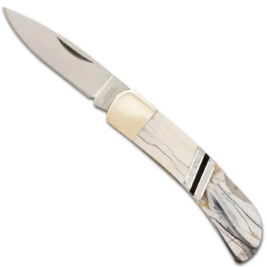 SANTA FE STONEWORKS Mammoth Tusk Lockback Knife