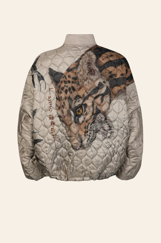SABINA SAVAGE Lunar Leopard Bomber Jacket