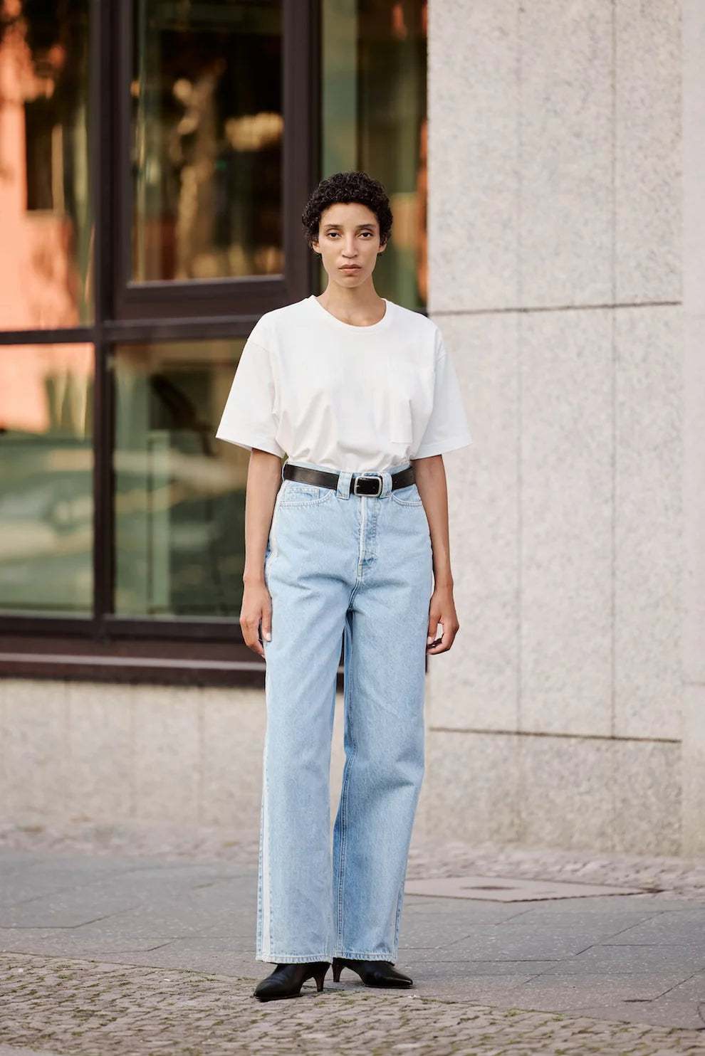 JAMES STREET Basic Bright White Tee
