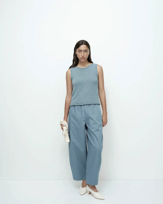 MIEJONG PARK Boat Neck Knit Tank