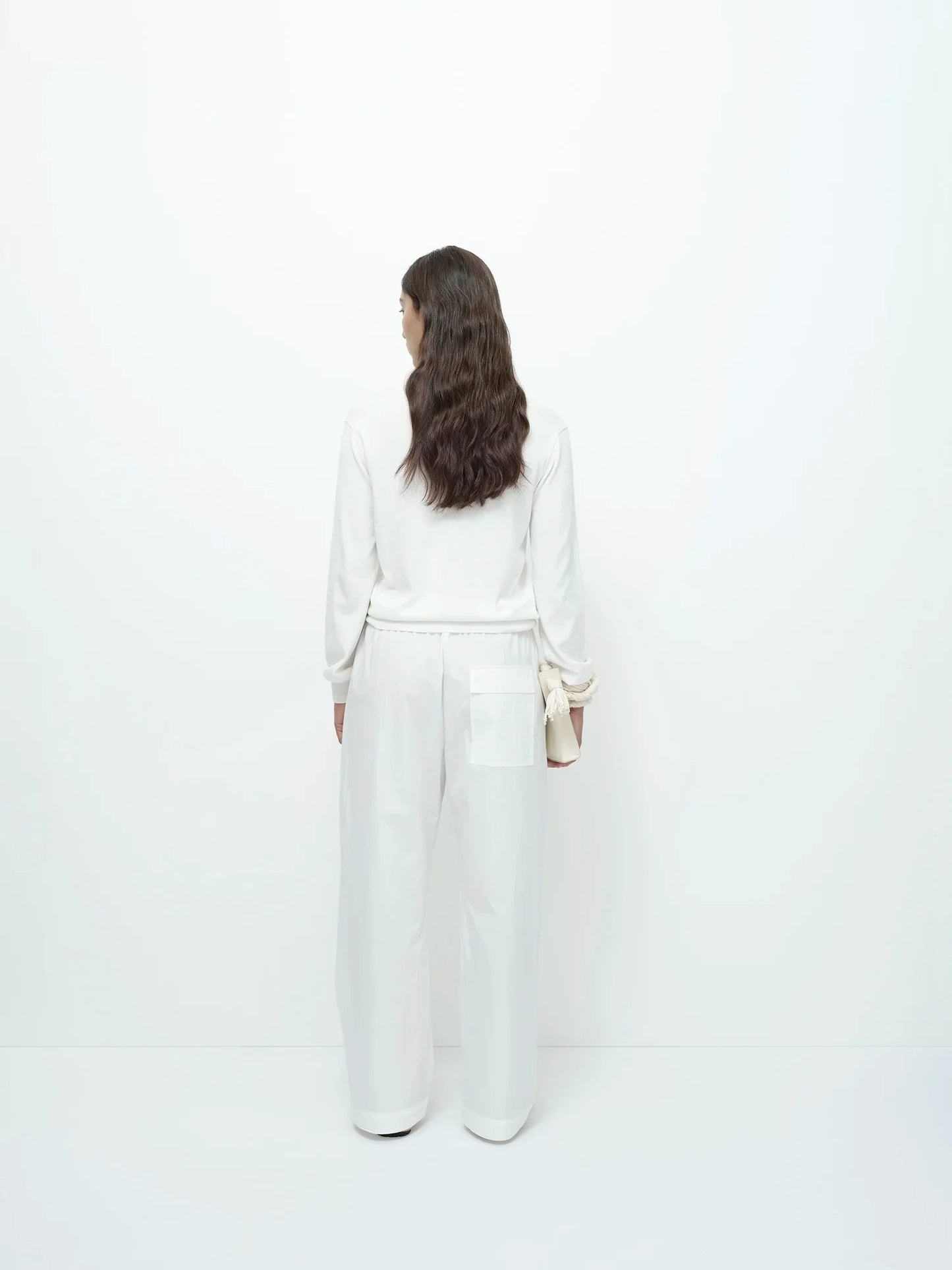 MIJEONG PARK Cotton Blend V-neck Knit Top