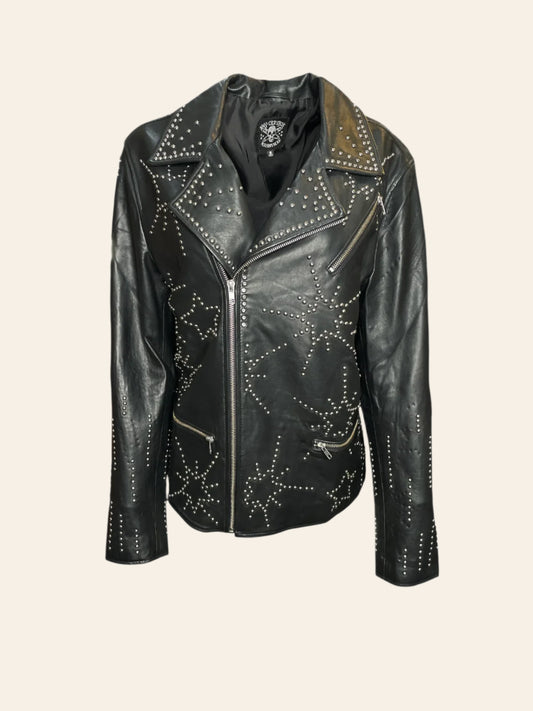 ANY OLD IRON Men's Starburst Leather Jacket