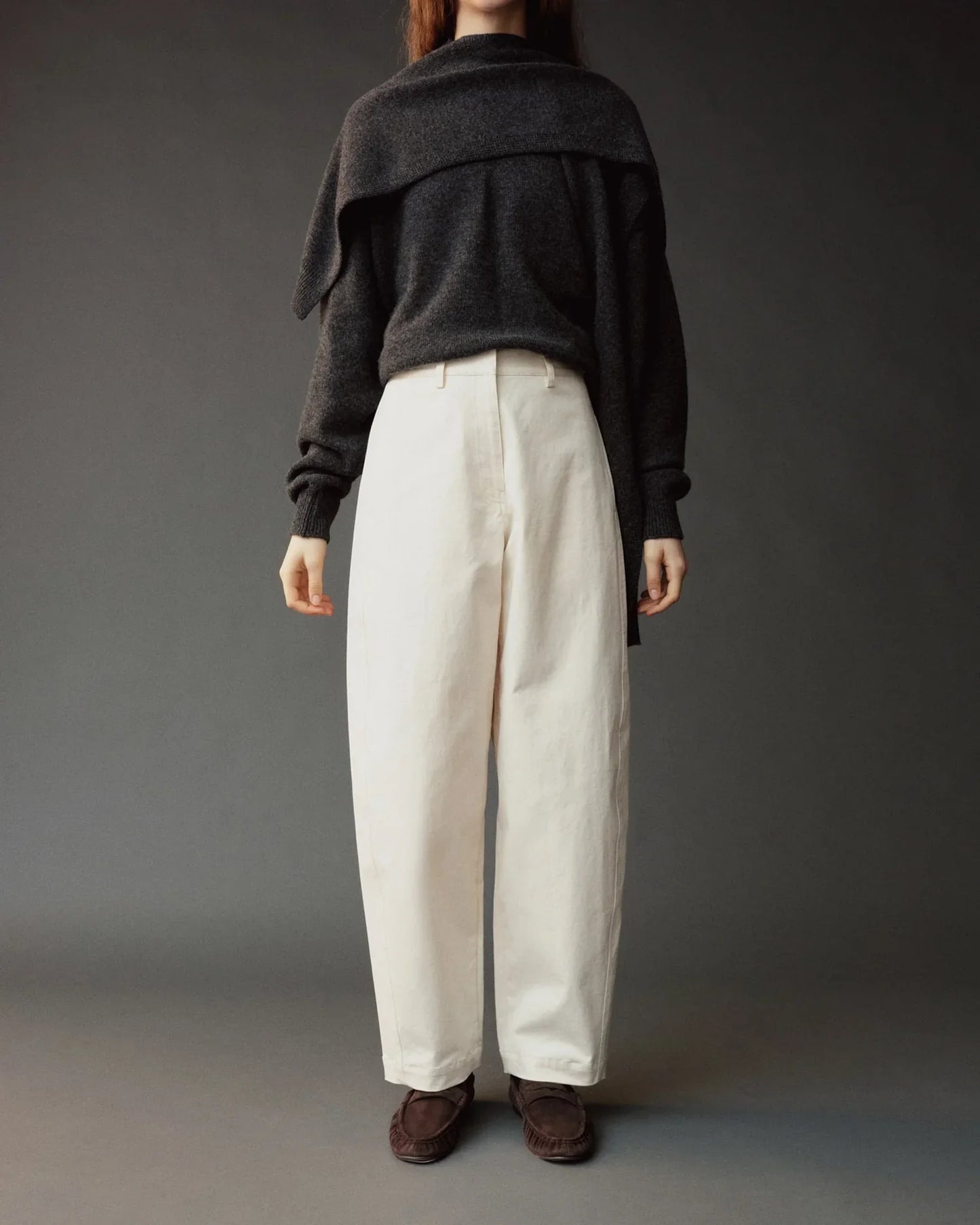 MIJEONG PARK Cotton Barrel-Leg Pants
