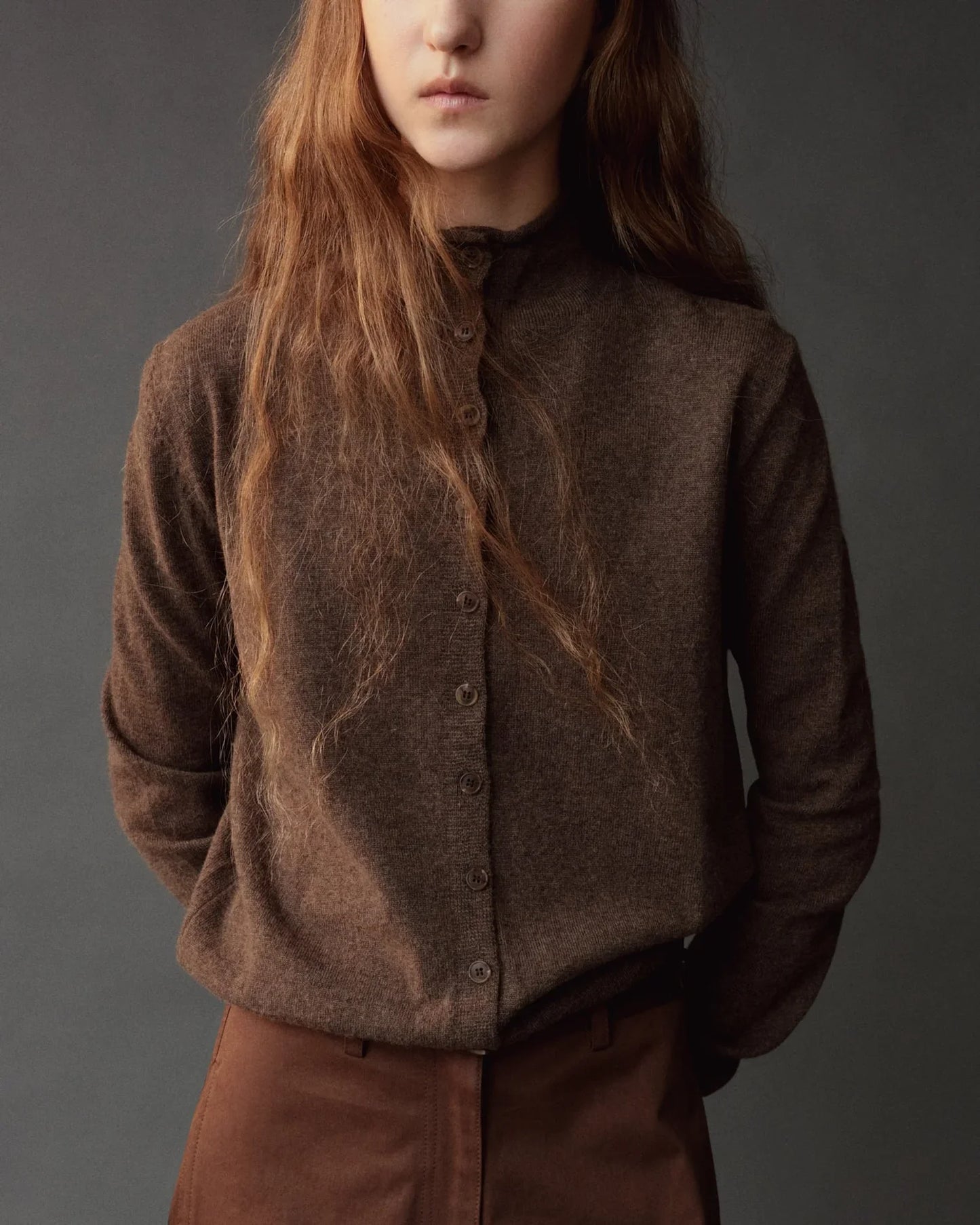 MIJEONG PARK Mock Neck Cardigan