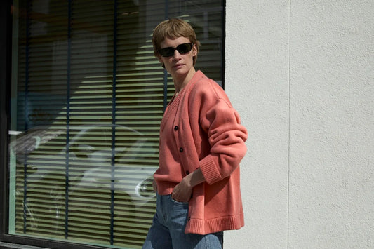 JAMES STREET Oversized Wool Cardigan