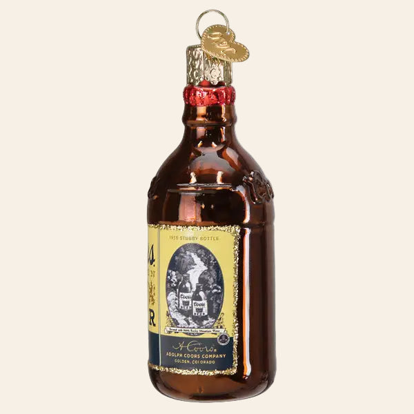 OLD WORLD CHRISTMAS Coors Banquet Bottle Ornament