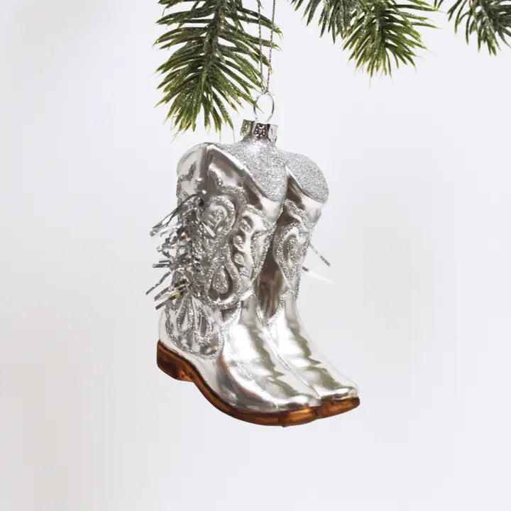 8 OAK LANE Cowboy Boot Ornament