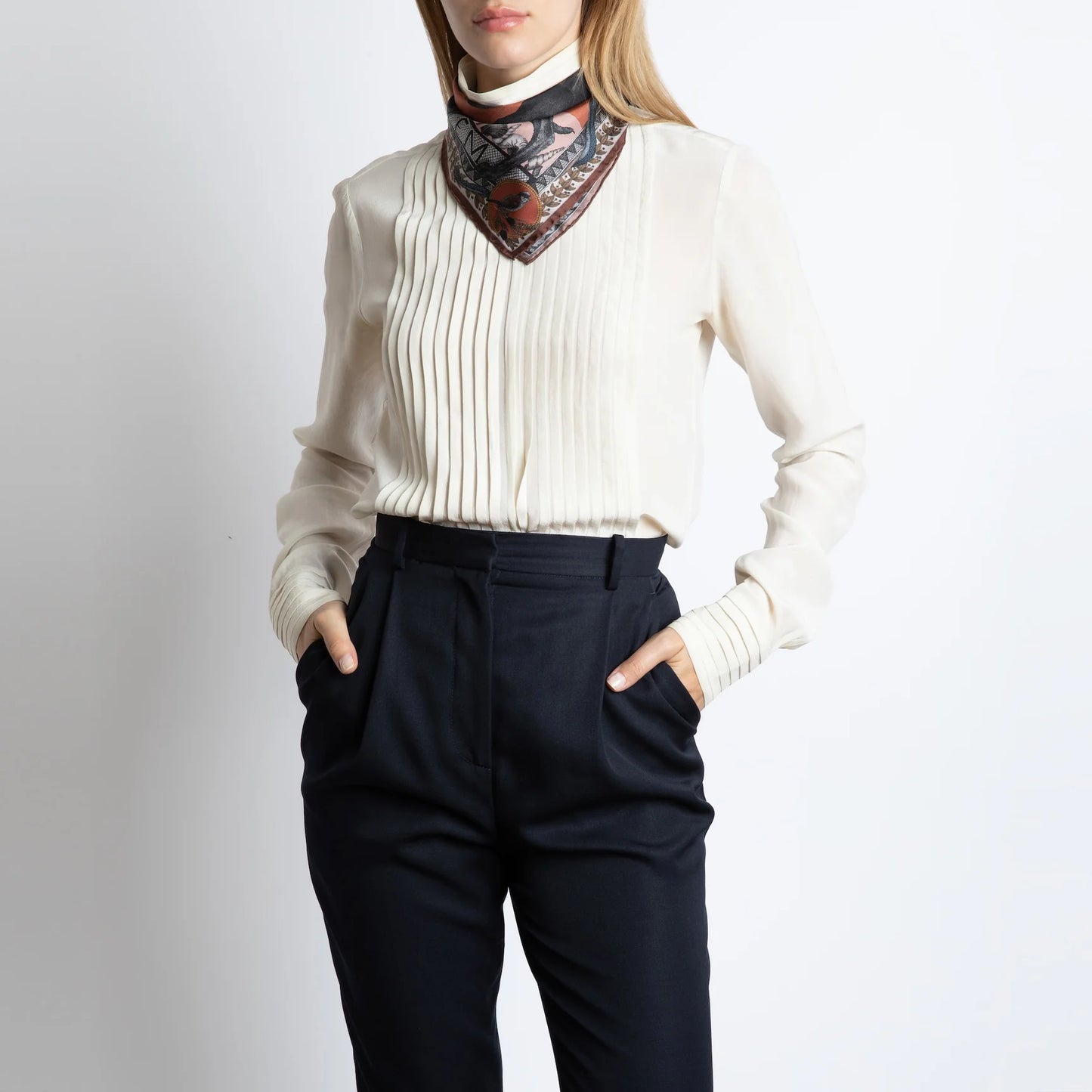 SABINA SAVAGE Cave Canem Silk Scarf