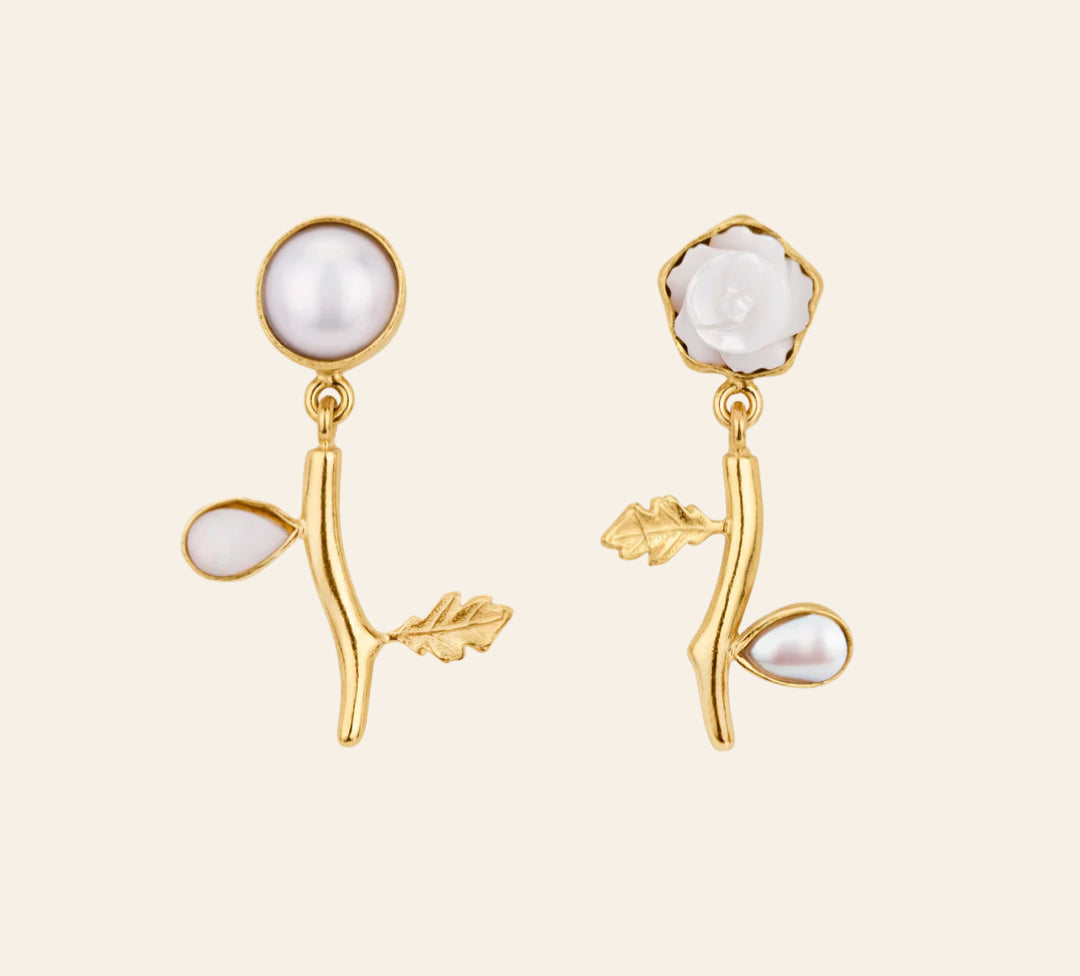 GRAINNE MORTON Flower Drop Earrings