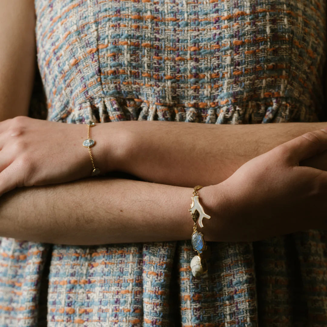 GRAINNE MORTON Cameo Five Mini Charm Bracelet
