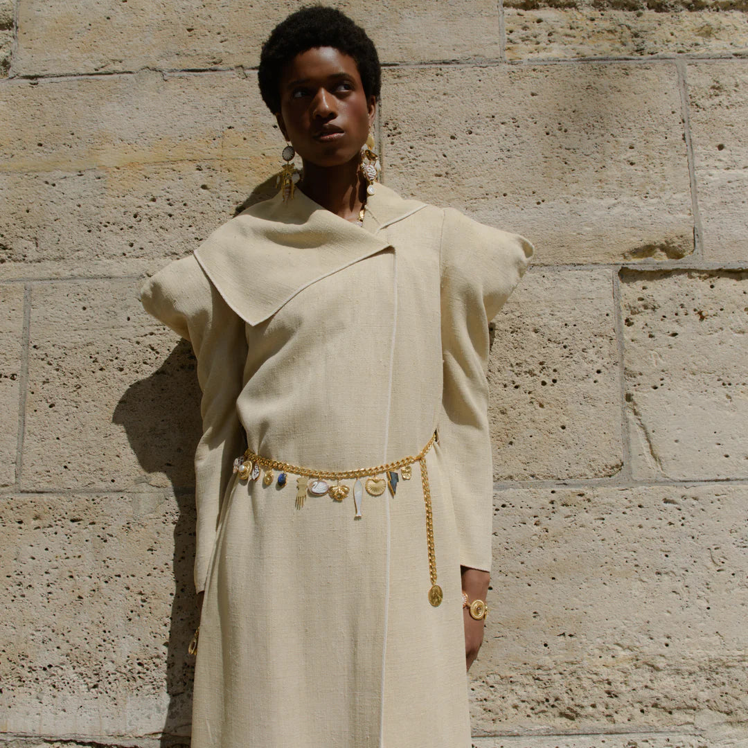 GRAINNE MORTON Curb Chain Charm Belt / Necklace