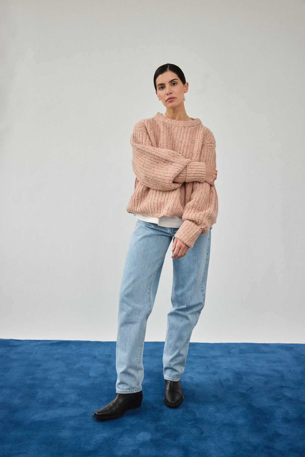 JAMES STREET Chunky Lowe Marled Strawberry