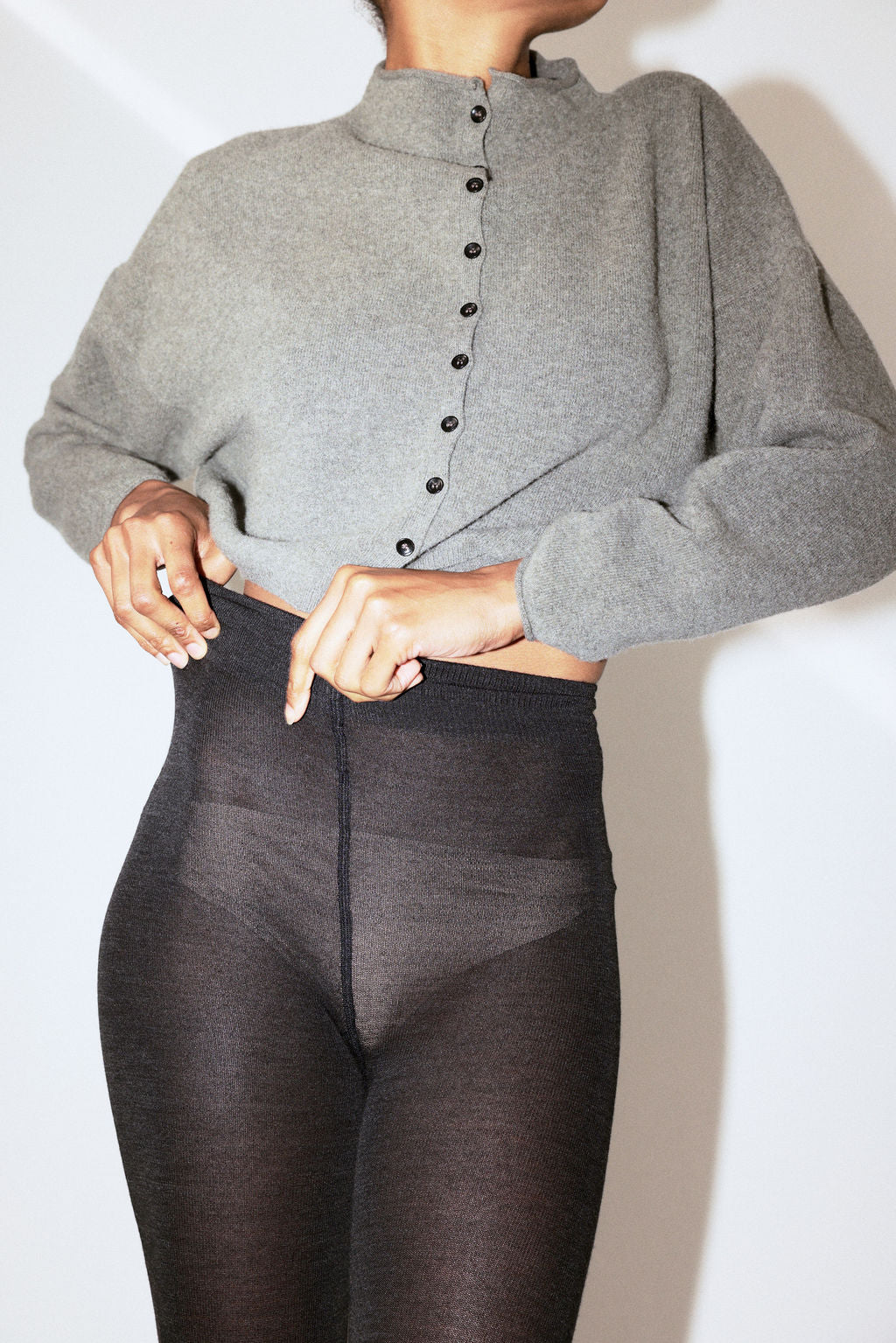 JAMES STREET Shunken Peri Cardigan